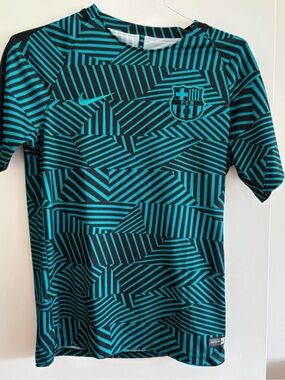 Nike FC Barcelona 2016/17 Pre-Match Training Jersey Teal Black Men’s M 808921-39